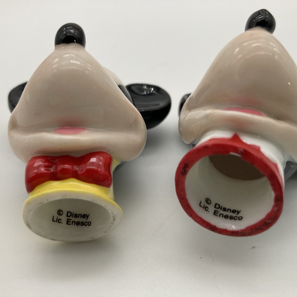 Enesco Disney Mickey & Co. Mickey & Minnie Mouse Porcelain Thimble Collectable - Picture 4 of 4